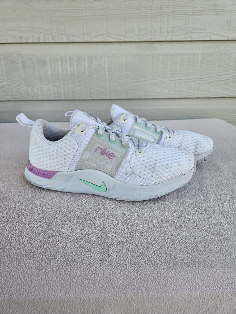 Nike Renew In-Season TR 10 Women SZ 8.5 White Violet Shock Sneakers CK2576-104